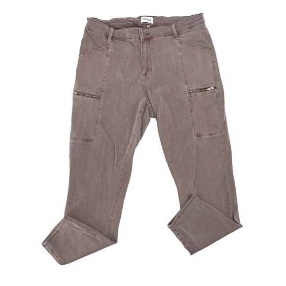 *Pistola Skinny Cargo Zipper Stretch Jeans Purple size 16W - Picture 1 of 7